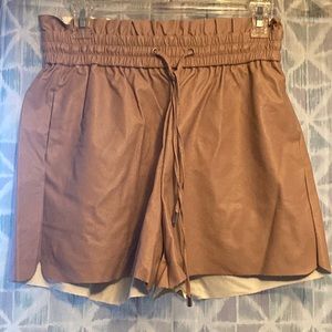 Faux Leather Short